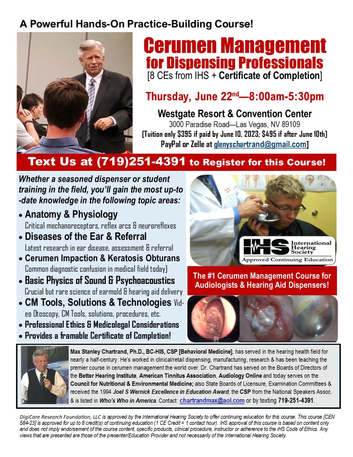 CEU Training Las Vegas Hearing Aid Academy